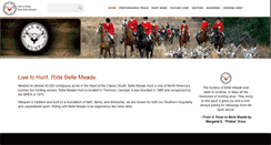 Desktop Screenshot of bellemeadehounds.com