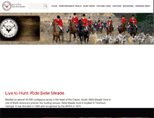 Tablet Screenshot of bellemeadehounds.com